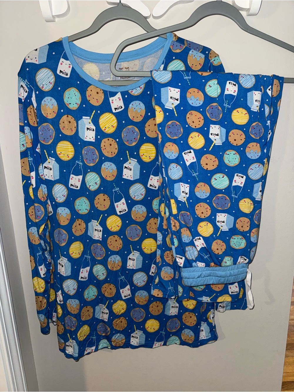 Little Sleepies Men’s Blue Milk & Cookies Pajama Set